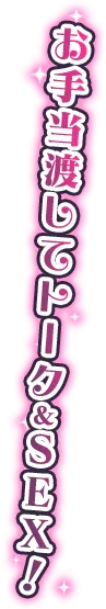 お手当渡してトーク＆ＳＥＸ！